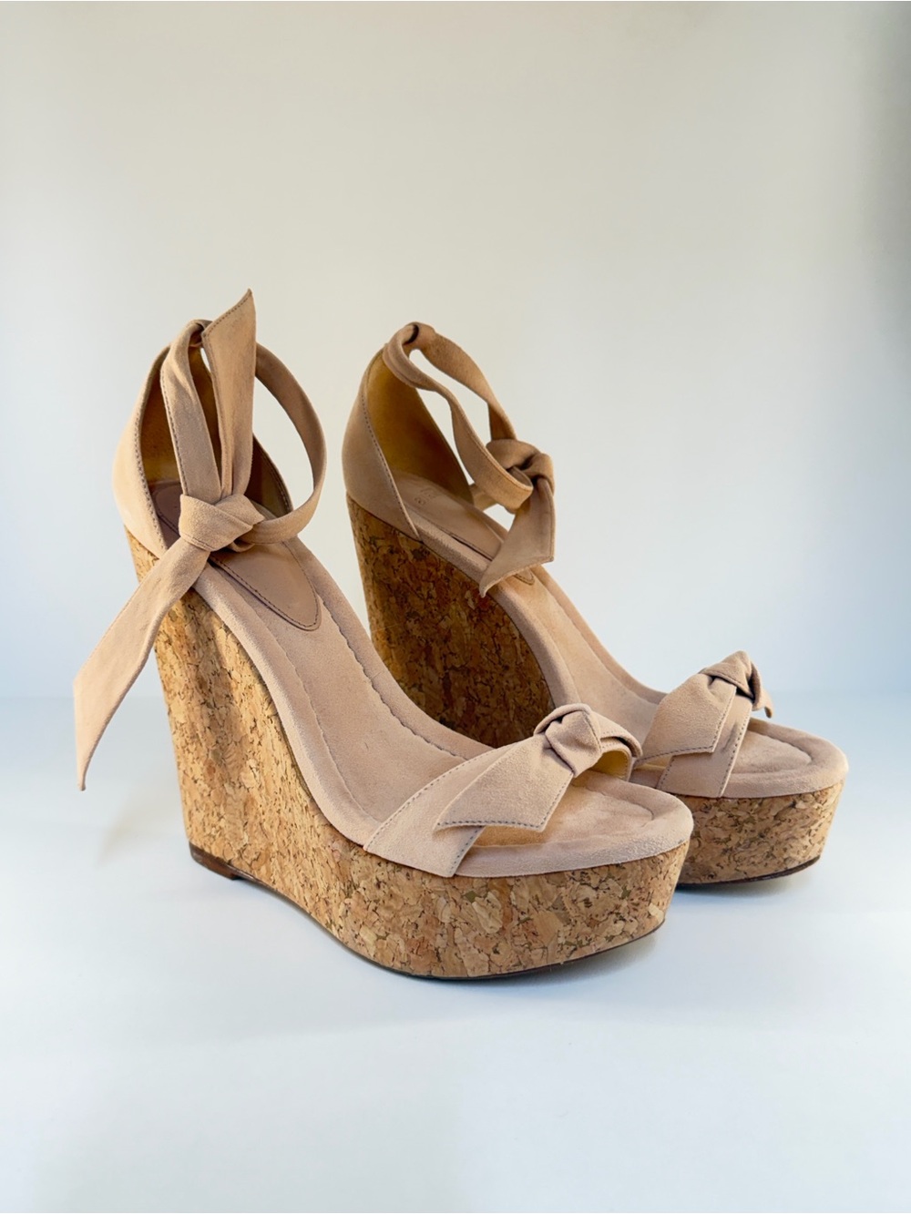 Alexandre Birman Clarita Cork Platform Wedge Sandals